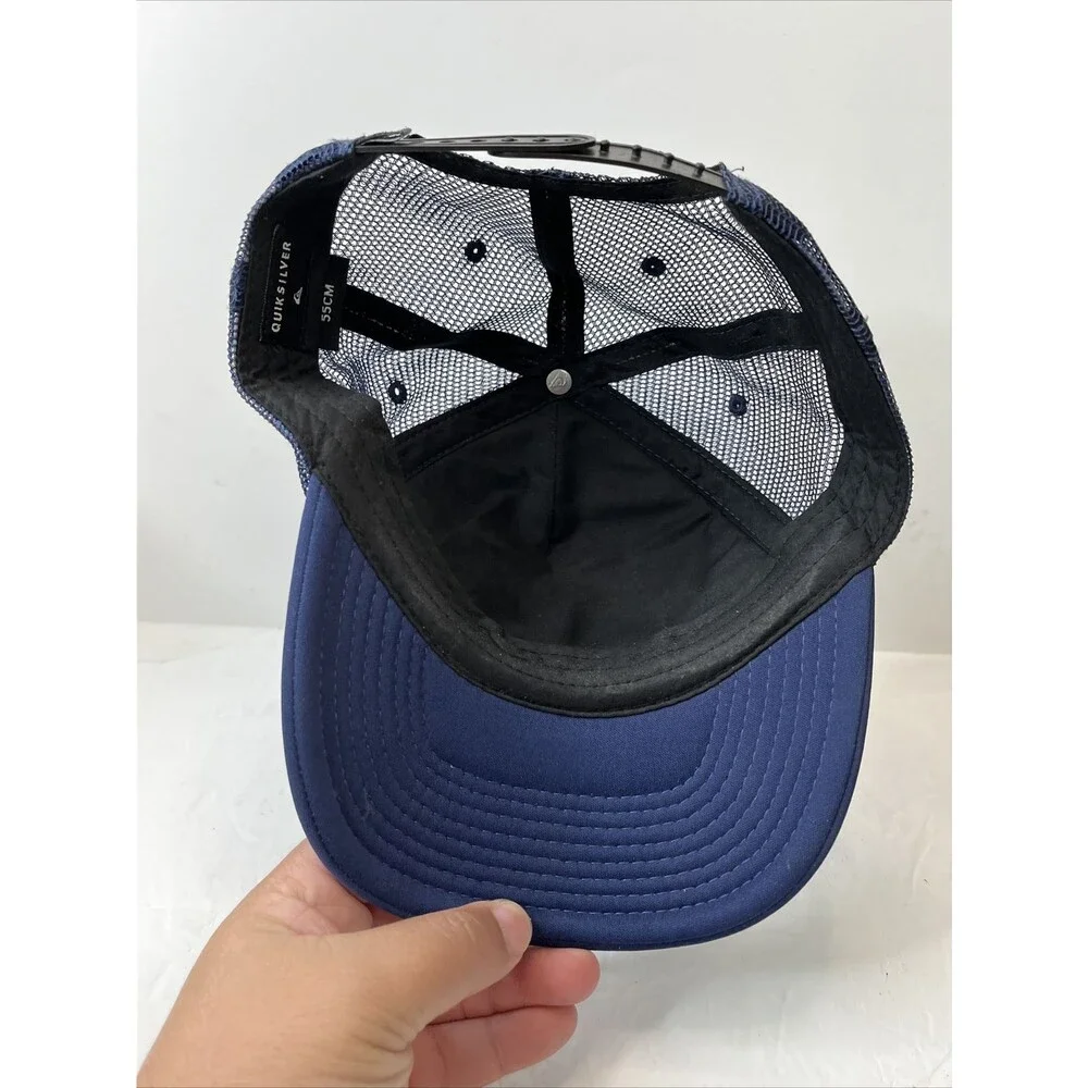 Quiksilver Youth Standards Trucker Hat Cap, Navy Blazer, 55cm Adjustable